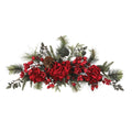 30" Holiday Hydrangea Swag by Nearly Natural in NA