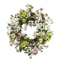 20" Dogwood Wreath by Nearly Natural in Asst