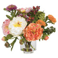 10" Peony Arrangement by Nearly Natural in Asst