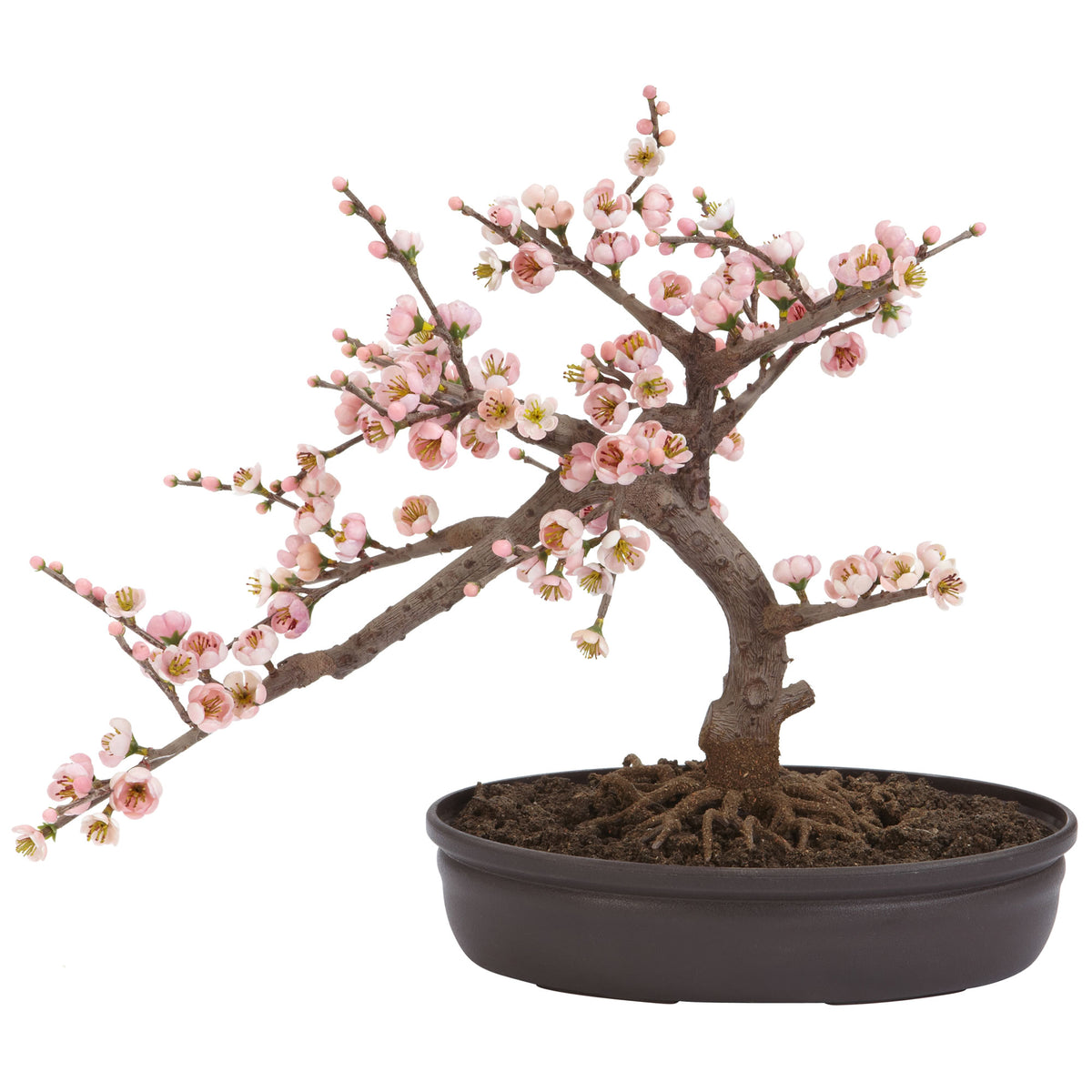 15" Cherry Blossom Bonsai Tree by Nearly Natural in Pink