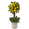 18" Lemon Ball Topiary by Nearly Natural