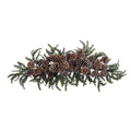 28" ICE PINE CONE/ PINE SWAG by Nearly Natural