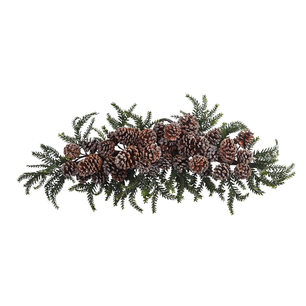 28" ICE PINE CONE/ PINE SWAG by Nearly Natural