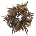 28" Autumn Pumpkin Wreath by Nearly Natural in NA