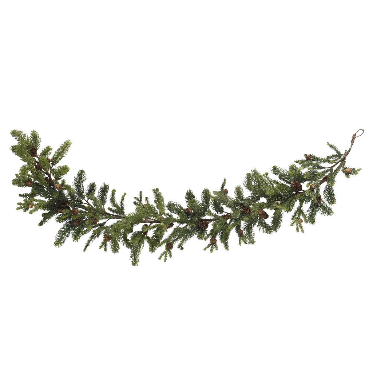 60" Pine & Pinecone Garland by Nearly Natural in NA