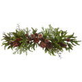 30" Pine & Pine Cone Swag by Nearly Natural