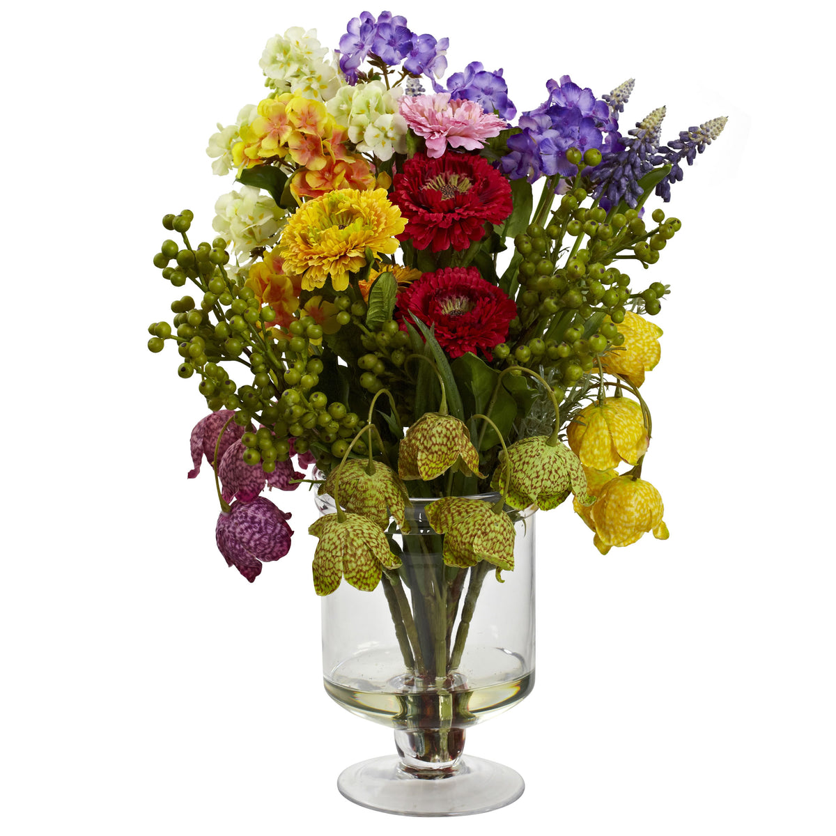 16" Spring Floral Arrangement by Nearly Natural