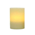 Flameless 4" x 5" Flat Top Ivory Wax Pillar Candle