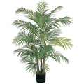 4' Areca Palm x 7 w/736 Lvs by Nearly Natural in Green