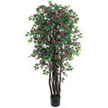 6' Bougainvillea Tree w/1802 Lvs & 484 Flrs by Nearly Natural in Beauty
