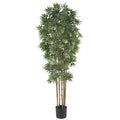 6' Bamboo Japanica Tree w/3200 Lvs Natural by Nearly Natural in Natural