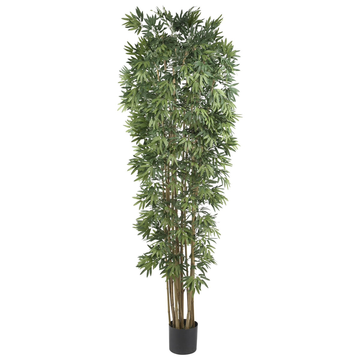 7' Bamboo Japanica Tree x 12 w/4100 Lvs Natural by Nearly Natural in Natural