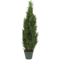 4' Cedar Tree w/1000 Lvs by Nearly Natural in Green
