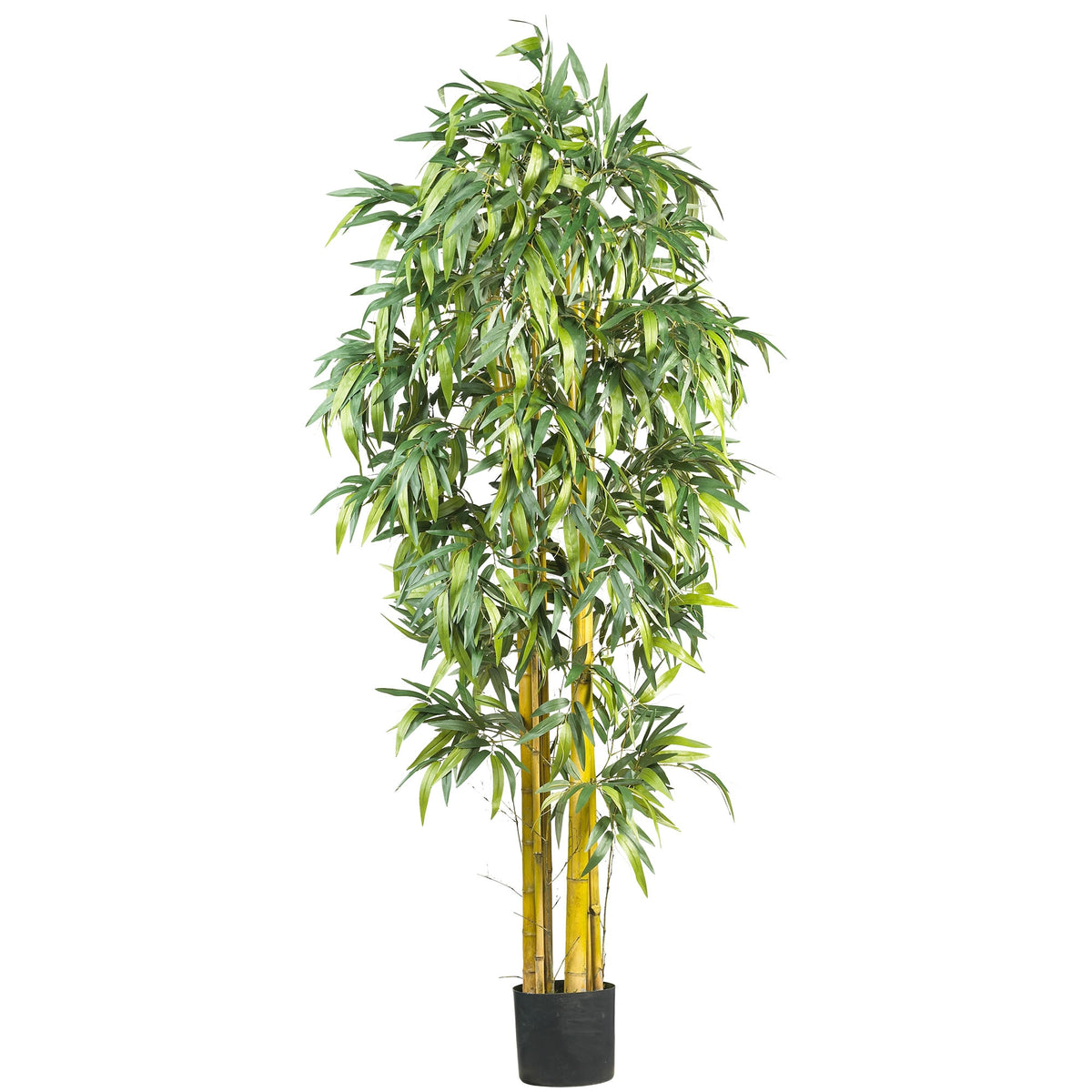 6' Biggy Bamboo Tree w/1152 Lvs by Nearly Natural in Green