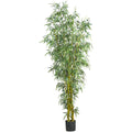 8' Fancy Style Bamboo Tree x10 w/2875 Lvs by Nearly Natural