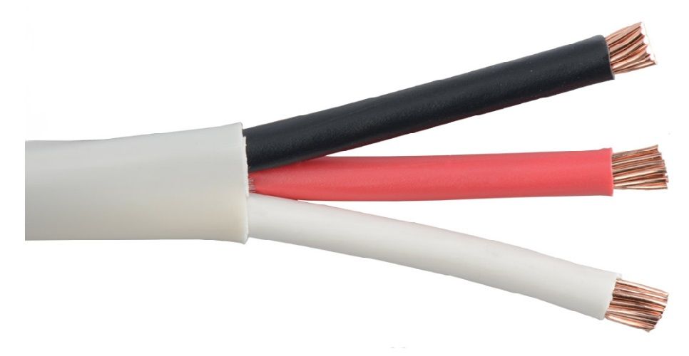 The Cable Company 18G 3C Wire, OAS, Plenum 5223-White