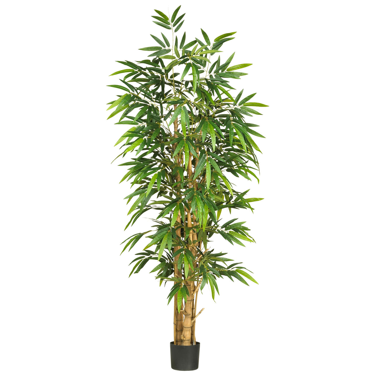 6' Belly Bamboo Tree w/1088 Lvs by Nearly Natural in Green
