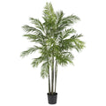 6' Areca Palm Tree x 7 w/1332 Lvs by Nearly Natural in Green