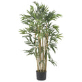 3' Multi Bambusa Bamboo Tree w/500 Lvs by Nearly Natural in Green