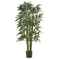 4' Biggy Bamboo Tree w/576 Lvs by Nearly Natural in Green