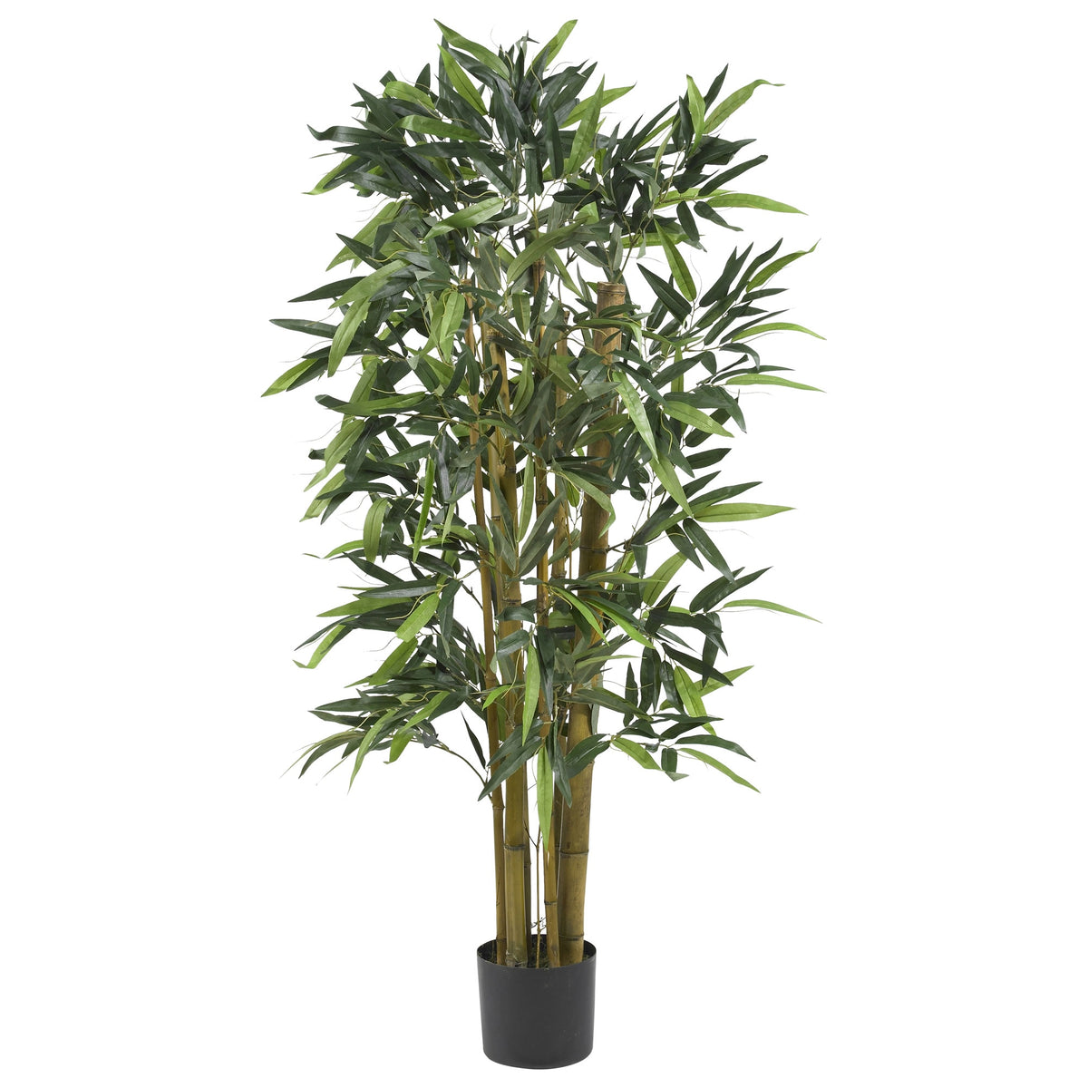 4' Biggy Bamboo Tree w/576 Lvs by Nearly Natural in Green