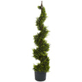4' Cypress Spiral Tree by Nearly Natural