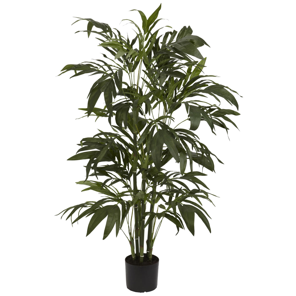 4' Bamboo Palm Tree w/324 Lvs by Nearly Natural in NA