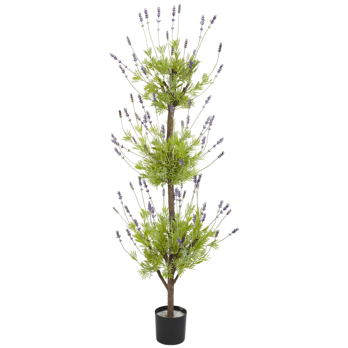 4' Lavender Topiary Tree by Nearly Natural in Lavender
