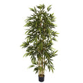 6' Bamboo Tree x 7 w/1024 Lvs by Nearly Natural