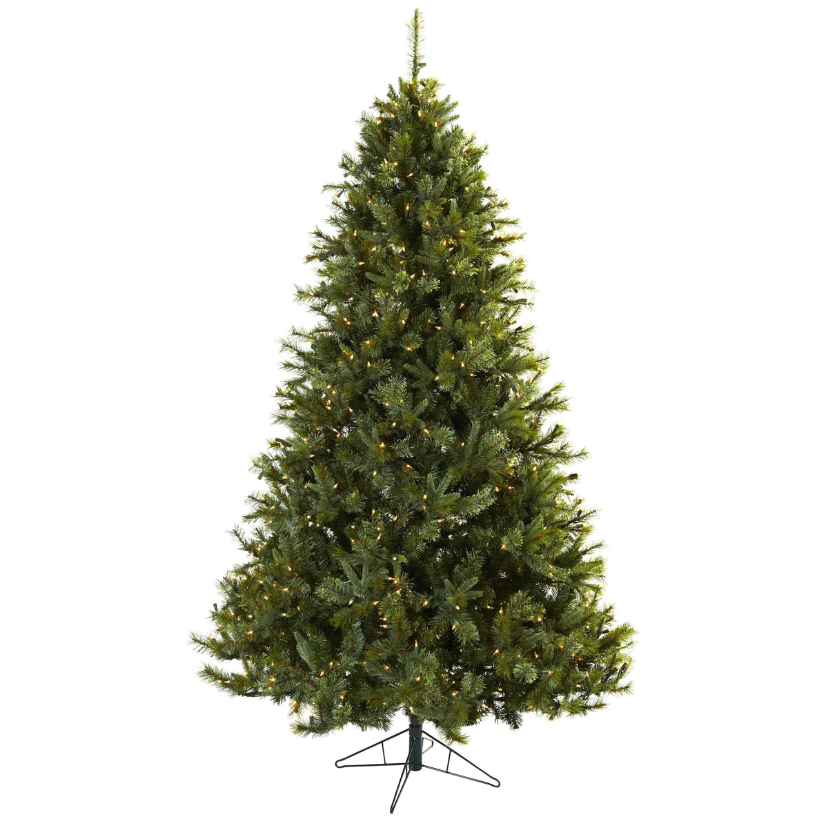 7.5' Majestic Pine Christmas Tree w/1764 Tips & 650 Lights by Nearly Natural