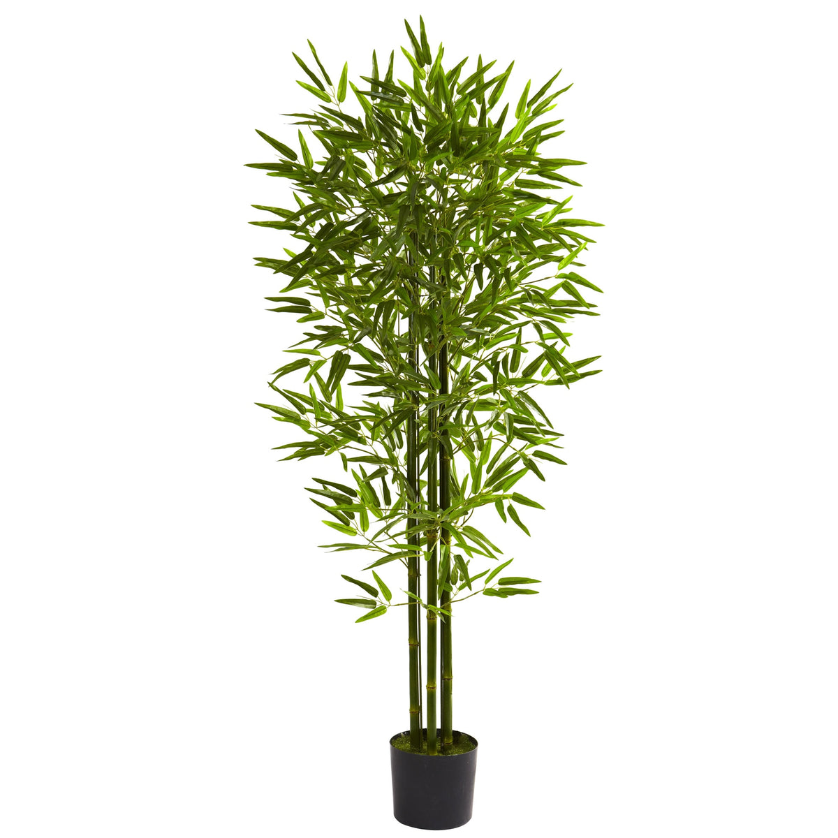 5' Bamboo Tree UV Resistant  x 3 w/880 Lvs (Indoor/Outdoor) by Nearly Natural
