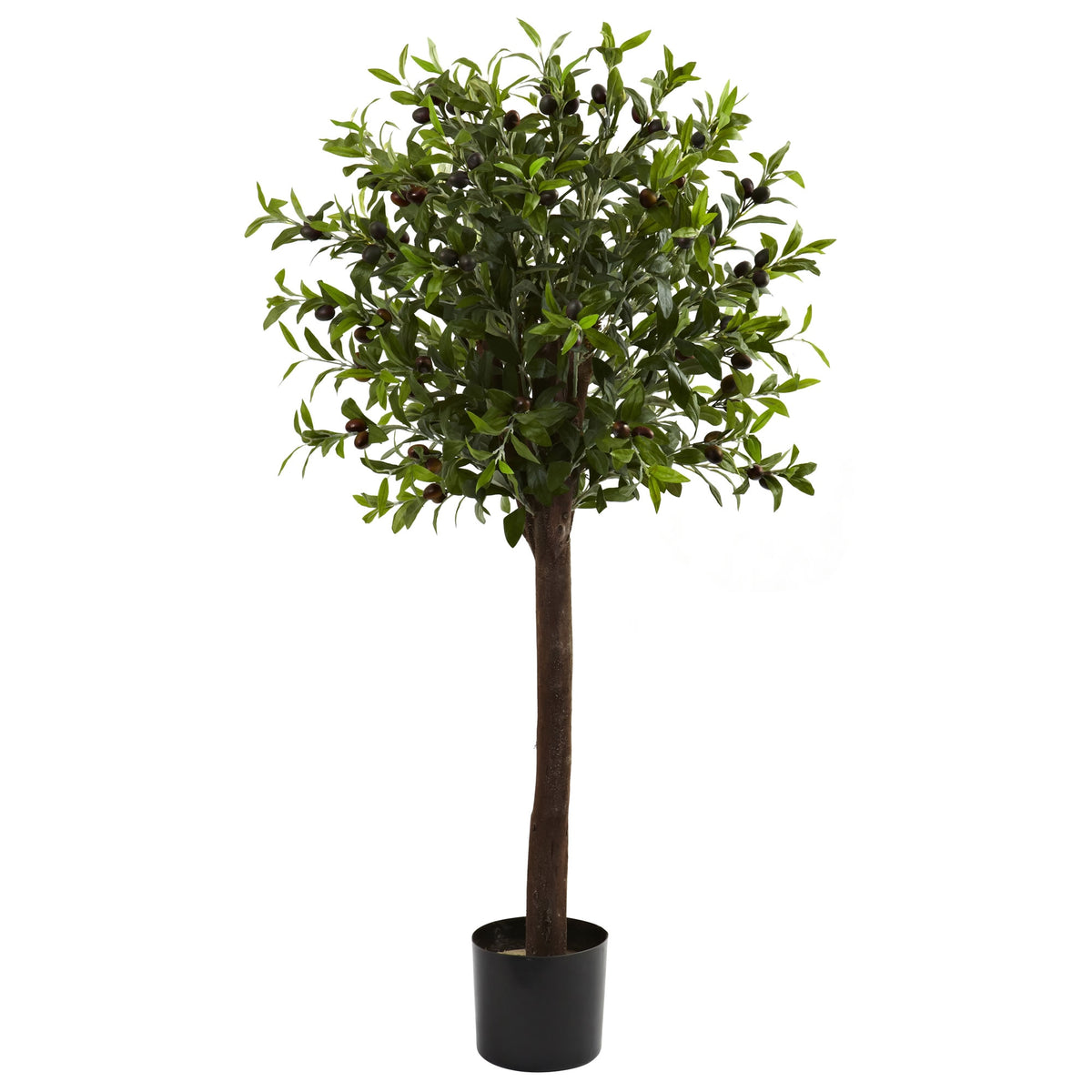 4' Olive Topiary Tree w/1056 Lvs by Nearly Natural