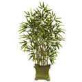 42'' Twiggy New Green Bamboo Tree x 4w/ 648Lvs. by Nearly Natural