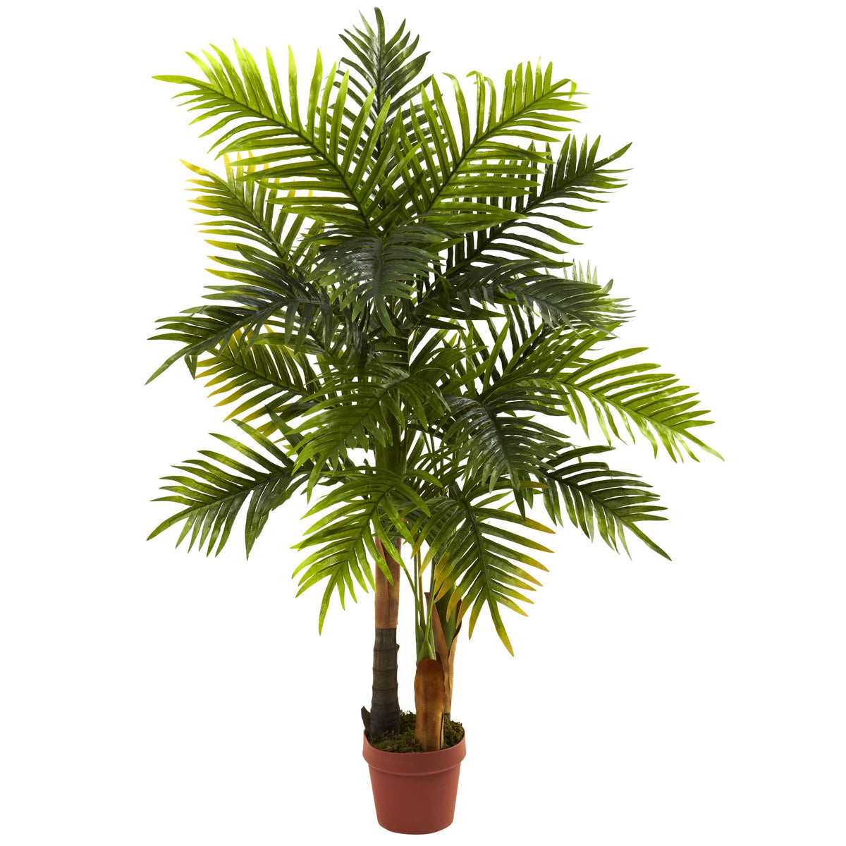 4' Areca Palm Tree (Real Touch) x 18 w/130 Lvs by Nearly Natural