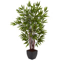 4' Bamboo Tree x 10 w/Planter by Nearly Natural