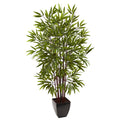 5' Bamboo Tree x 12 w/Planter by Nearly Natural