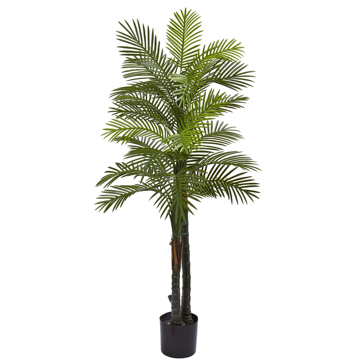 5.5' Robellini Palm Tree w/29 Lvs UV Rest (Indoor/Outdoor) by Nearly Natural