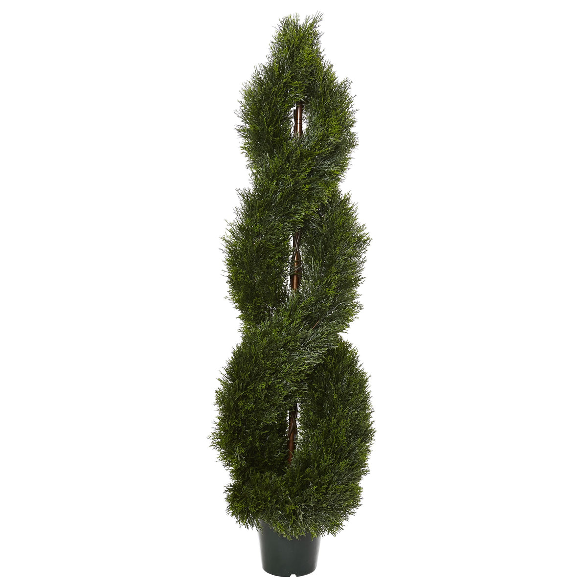 5' Pond Cypress Topiary UV Rest w/1702 Lvs (Indoor/Outdoor) by Nearly Natural
