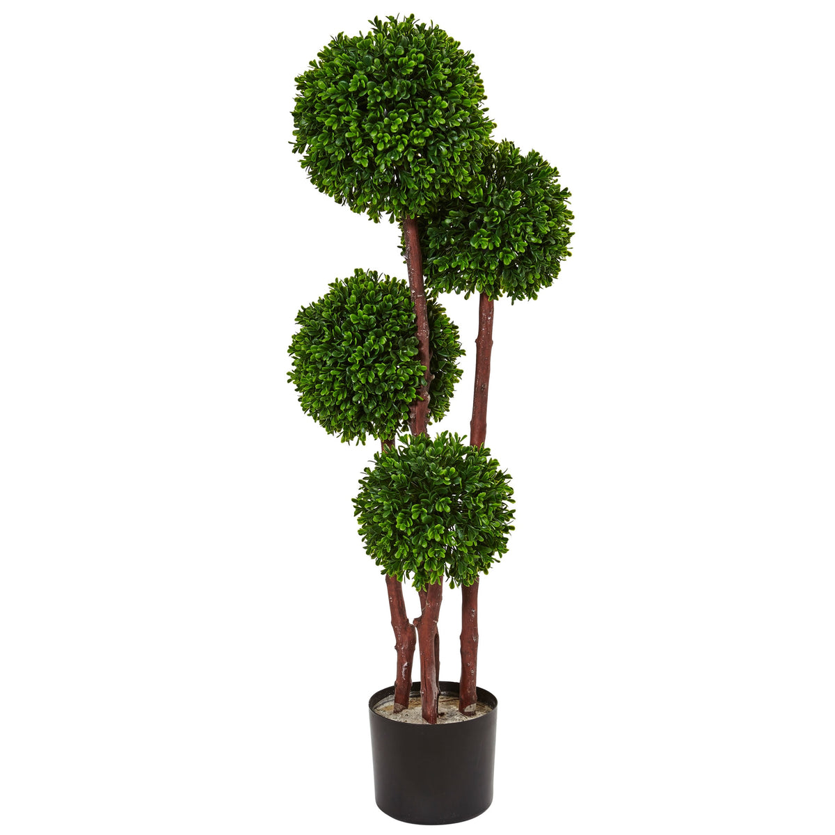 3' Boxwood Topiary Tree UV Resistant (Indoor/Outdoor) by Nearly Natural
