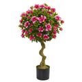 3' Azalea Topiary Tree by Nearly Natural
