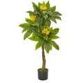 4' Plumeria Artificial Tree UV Resistant (Indoor/Outdoor) by Nearly Natural