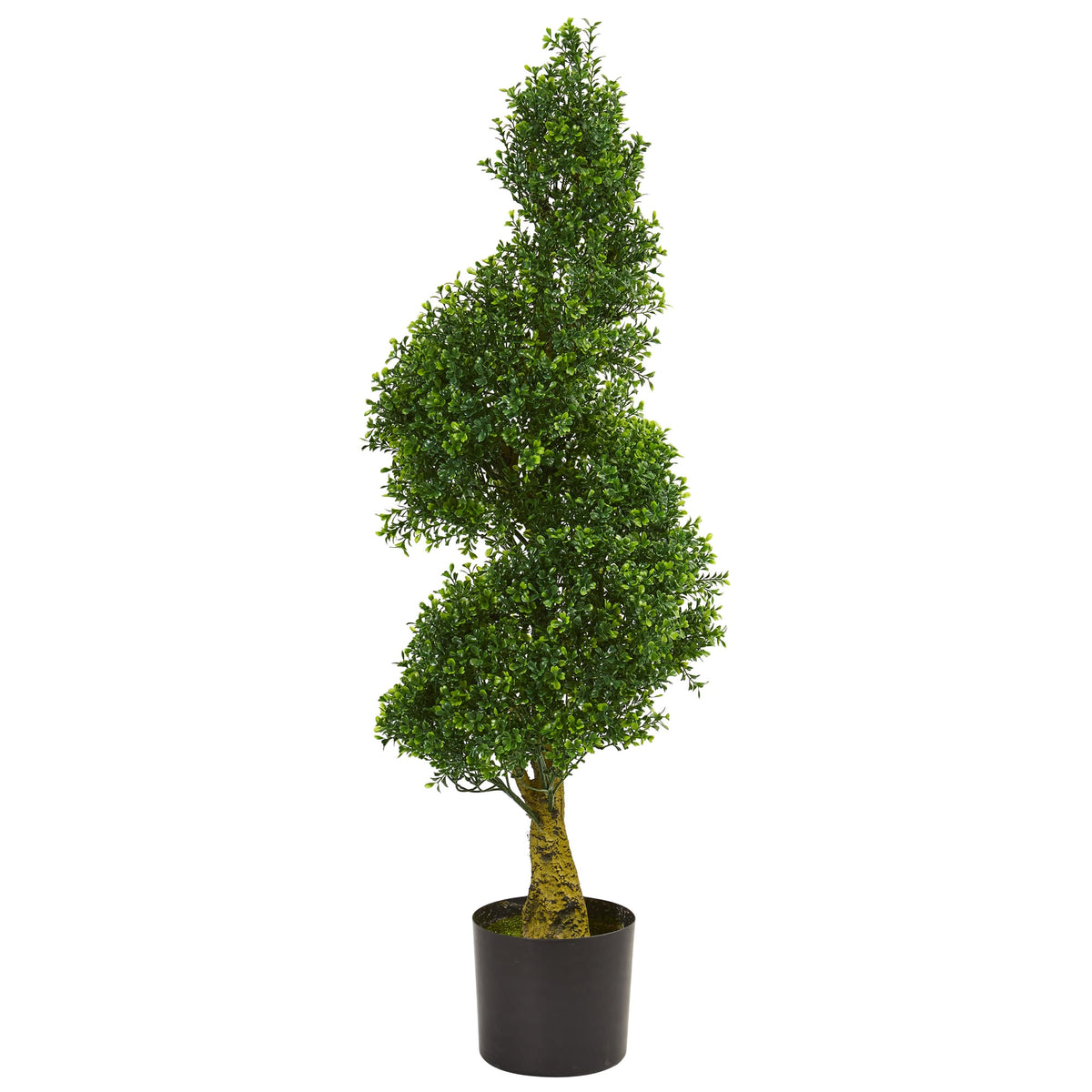 4' Spiral Boxwood Tree UV Resistant (Indoor/Outdoor) by Nearly Natural