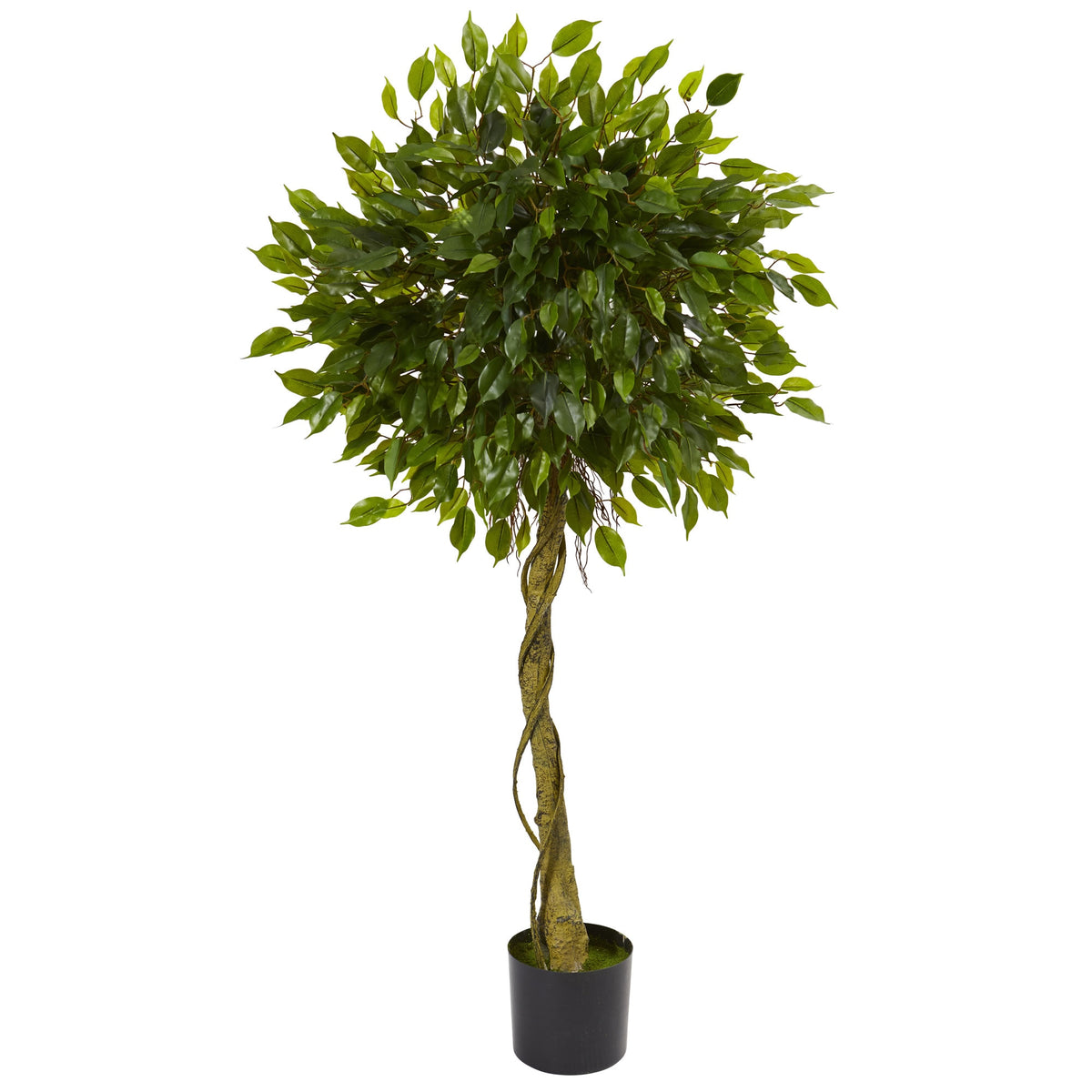 5' Ficus Tree Topiary UV Resistant (Indoor/Outdoor) by Nearly Natural