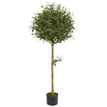 5' Olive Topiary Artificial Tree by Nearly Natural
