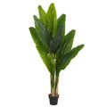 6' Triple Stalk Banana Artificial Tree by Nearly Natural