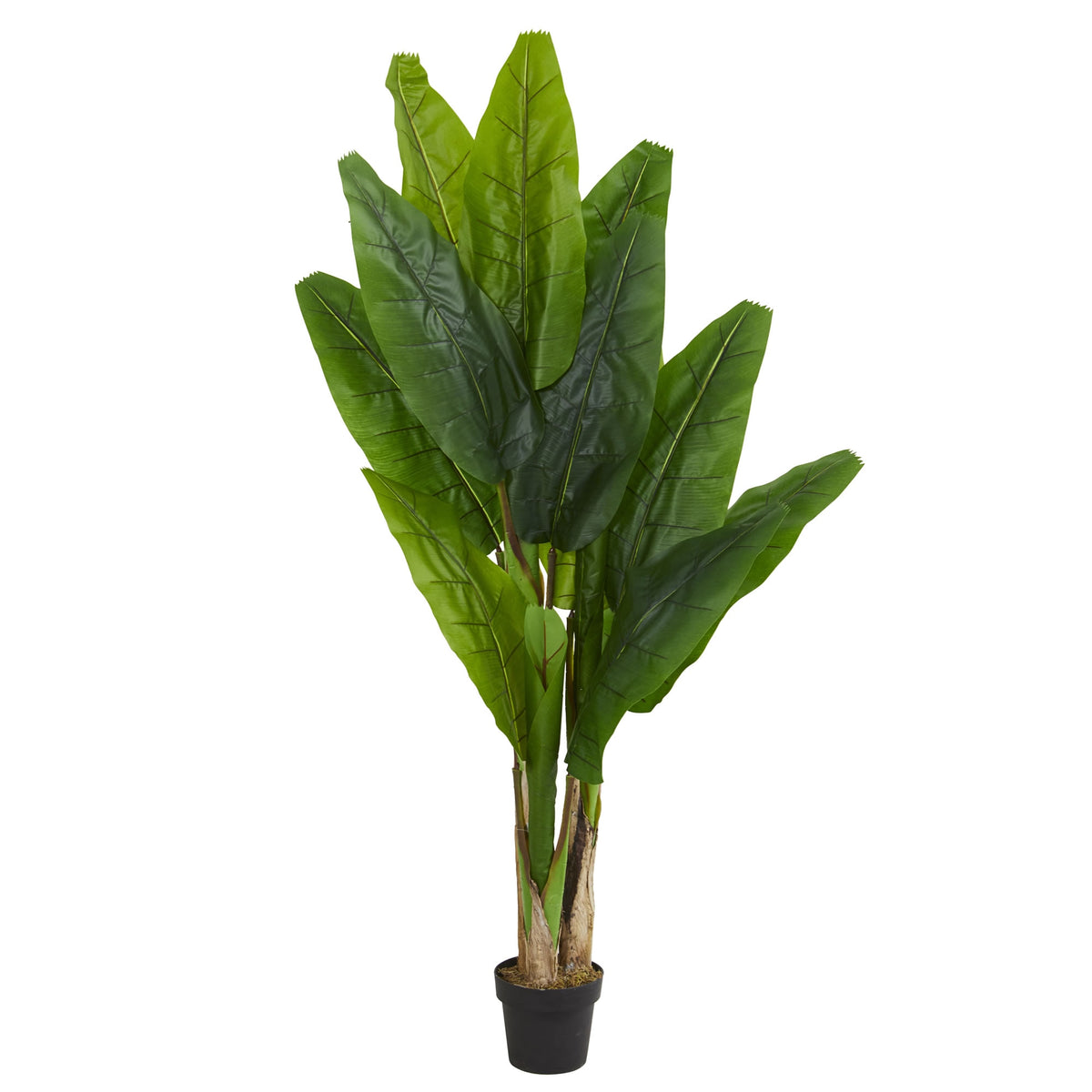 6' Triple Stalk Banana Artificial Tree by Nearly Natural