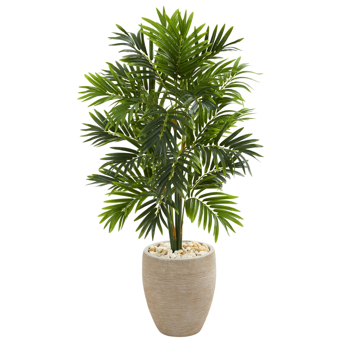 4' Areca Artificial Palm Tree in Sand Colored Planter by Nearly Natural