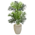 3.5' Paradise Palm Artificial Tree in Sand Colored Planter by Nearly Natural