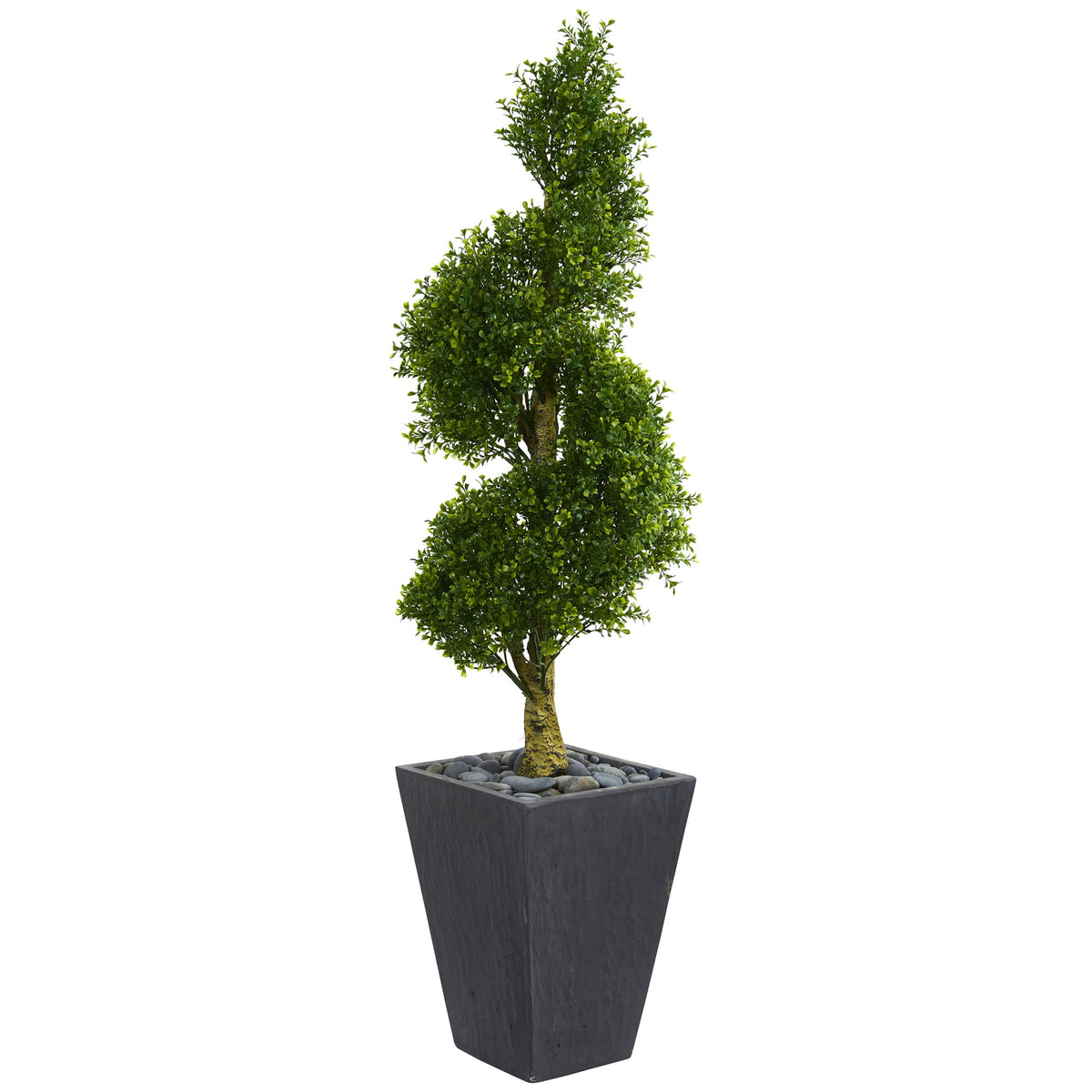 5' Boxwood Topiary Tree Planter UV Res (Indoor/Outdoor) by Nearly Natural