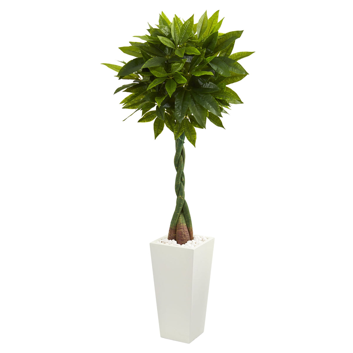 5.5' Money Artificial Tree in Tower Planter (Real Touch) by Nearly Natural